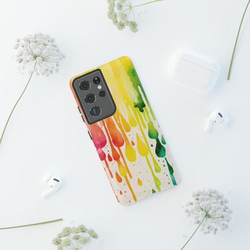 Rainbow Spring Showers - Impact Resistant Phone Case